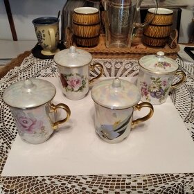 stare porcelanove hrnky malovane sady