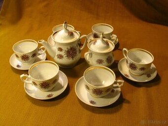 Čajový servis kompletní 8 dílný SSSR 50 let