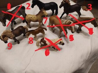 12.Koně zn. Schleich v hezkém stavu