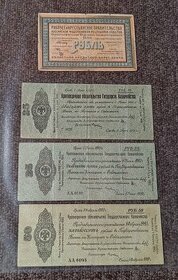 Staré bankovky Rusko