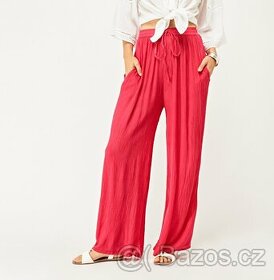 Fuchsiově růžové kalhoty Wewa - 1