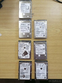 2,5" Hard Disky 500GB až 1000GB(1TB) - funkční - více kusů