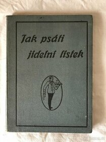 Jak psáti jídelní lístek