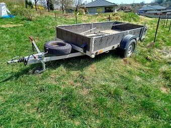 Přívěsný vozík 1200kg brzděný 1,4x3m