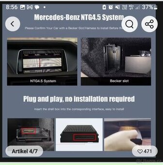 Android auto w212 mercedes E