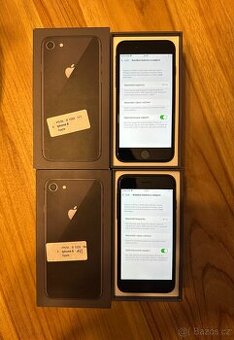 Apple iPhone 8 64GB černý + krabička, bat. 91%