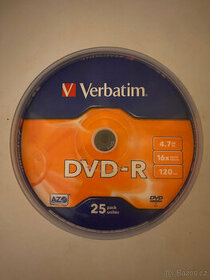DVD-R VERBATIM 4,7GB 16x 25ks spindle box - 1