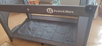 Cestovní postýlka PETITE&MARS Koot - Lion Grey