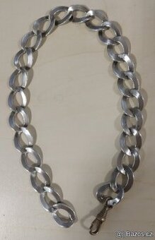 Masivní starožitný stříbrný náramek _ 22cm _ Stříbro 925