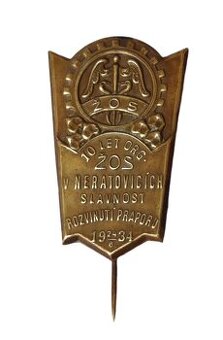 Odznak ŽOS Neratovice - 1934 - 1