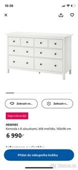 Velká komoda Hemnes