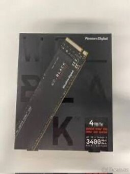 SSD disk Western Digital Black SN750 NVMe. 4 TB