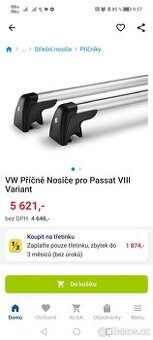 Příčníky Passat b8