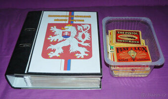 Československé zápalkové nálepky export 45/92 +1250 ks balíl