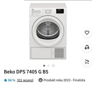 Beko A++, 7kg NOVÁ v obalu - sušička roku
