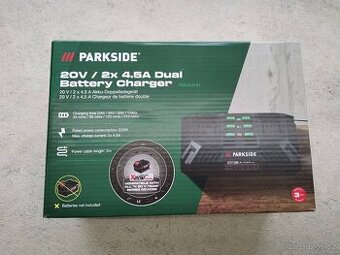 Parkside dvojitá rychlonabíječka PDSLG 20 B1 - NOVÁ