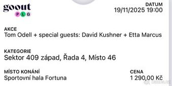 Tom Odell + special guests: David Kushner + Etta Marcus
