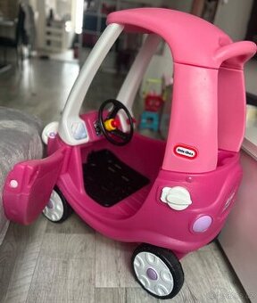 Růžové odrážedlo auto coupe Little Tikes