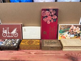 Retro sběratelské krabičky