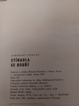 Foglar: Stínadla se bouří – 1. autoriz. vyd. Olympia 1970