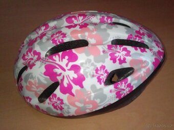 Dětská helma s kytkami vel. 52-57 nová