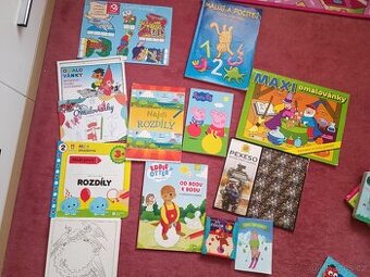 Set časopisu, omalovánek, úkolů