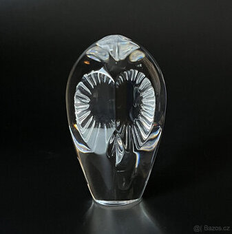 Ruckl Křišťálová plastika, těžítko Sova V 6.5 cm