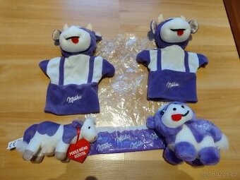 Sbírka plyšáků a maňásků Zn. Milka