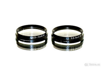 Flexaret II-V předsádky 0,33-0,5m a 0,5-1m