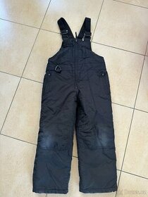 Zimní kalhoty oteplováky vel 116-122 černé - 1