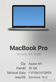 Prodám Apple MacBook Pro 13 + Apple Magic Trackpad, bílý
