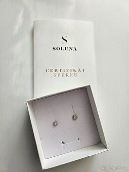 Stříbrné náušnice Soluna se zirkony