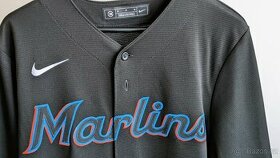 MLB Nike Miami Marlins Black Jersey M - 1
