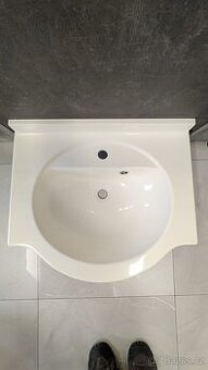 Umyvadlo z mramoru 60 cm, vcetne konzoli - 1