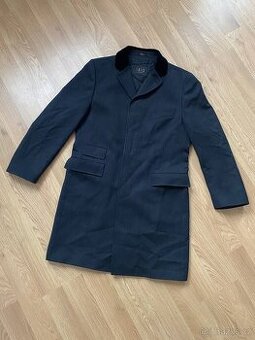 Kabát Daks London Gray Wool Coat Jacket Men - 1