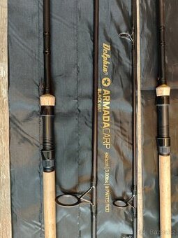 2x RYBÁŘSKÝ PRUT DELPHIN ARMADACARP BLACK WAY - 360 cm, 3.00