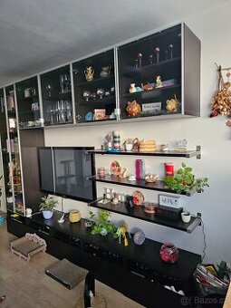 Obývací stěna IKEA černá