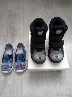 2 páry bot chlapec velikost 27