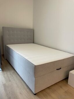 Postel 120×200 cm s úložným prostorem – skvělý stav
