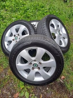Alu kola 5x112 originál Škoda Octavia II 2
