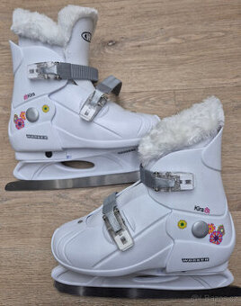NOVÉ LEDNÍ DÍVČÍ BRUSLE WORKER ROSTOUCÍ VEL 33-36