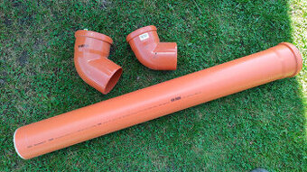 potrubí odpadní KG, 1m, 2xkoleno