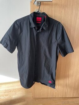 Pánská košile s krátkým rukávem Hugo Boss (vel. M)