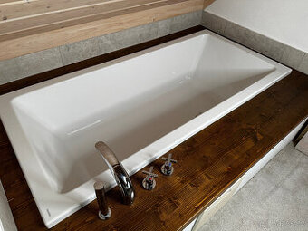 Vana Riho Lusso 190x90 cm + zápustná deska + baterie Sapho