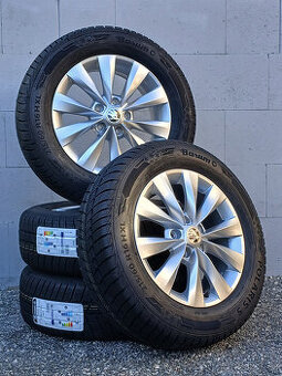 Pěkná nová zimní orig alu kola Škoda Karoq 215/60/16