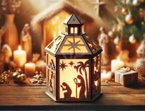 Vánoční dekorace betlémový svícen