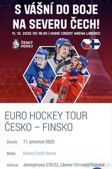 Euro hockey Česko Finsko