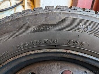 Kompletní zimní kola 165/65/R14 na Fiat Punto