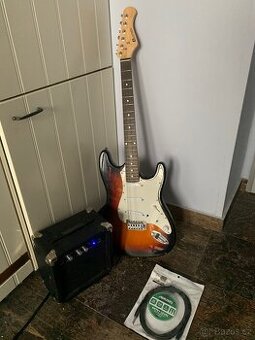 Kytarove kombo Dimavery dm G10 + elektrická kytara