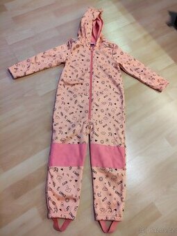 Dívčí softshellový overal s podšívkou 110/116